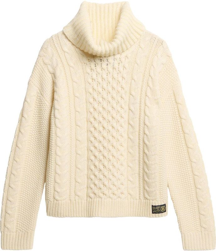 Superdry - Cable Roll Neck Jumper - Gebreide Trui - Met Hoge Hals