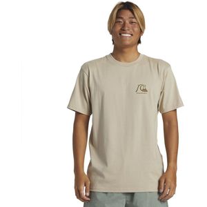 Quiksilver The Original Bo Short Sleeve T-shirt Beige S Man