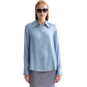 Scotch & Soda Blouse with ruffle Jeans dames