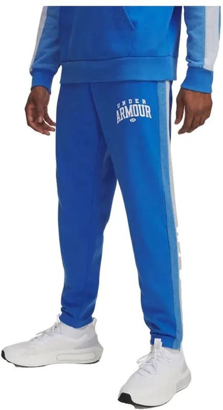 Under Armour - Rival Fleece Colorblock - Pantalon - Loose Fit - Zwart