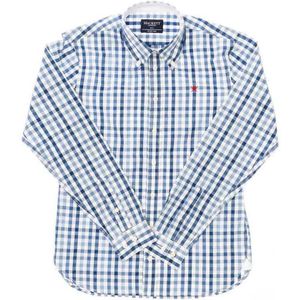 Hackett London Hk300808 Long Sleeve Shirt Blauw 15-16 Years Jongen