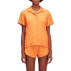 Sundek Jacquard Terry Bowling With Sk23 Pattern Overhemd Met Korte Mouwen