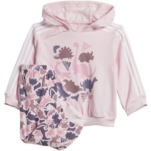 Adidas Dino Camo Allover Print French Terry Jogger Set Roze 24 Months-3 Years