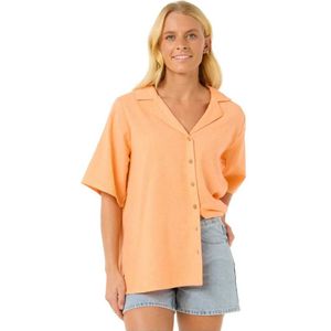 Rip Curl Cala Vadella Textured Overhemd Met Korte Mouwen