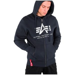 Alpha Industries Basic Zip Hoodie Blauw XS Man