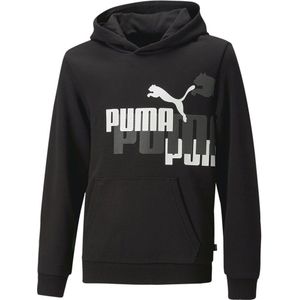 Puma Ess+ Logo Power Hoodie Zwart 5-6 Years Jongen