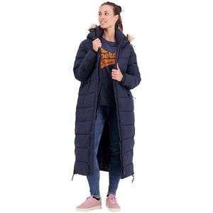 Superdry Vintage Hooded Mid Layer Long Jacket Blauw XL Vrouw