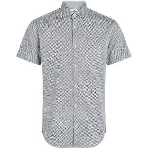 Jack & Jones Blacardiff Print Plus Size Overhemd Met Korte Mouwen