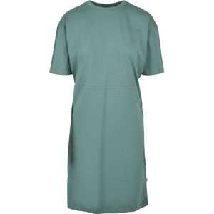 Urban Classics Dress Organic Oversized Slit Short Sleeve T-shirt Groen XS Vrouw