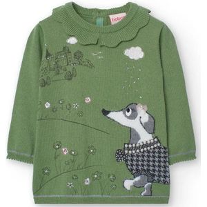 Boboli - Knitwear - Jurk - Groen - Gebreid - Voor Babymeisjes van 12 maanden tot 8 jaar