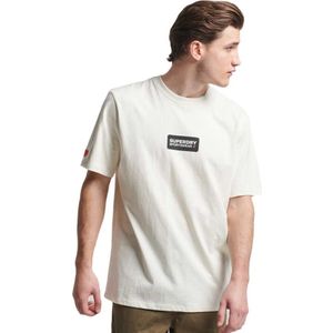 Superdry Code Tech Graphic Loose Short Sleeve T-shirt Beige XL Man