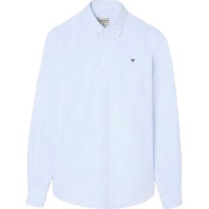 Silbon Sport Oxford Stripes Overhemd Met Lange Mouwen