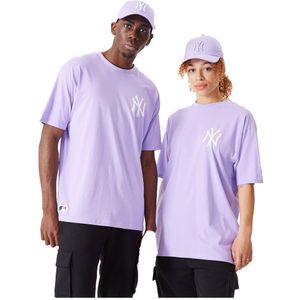 New Era New York Yankees League Essentials Lc Short Sleeve T-shirt Paars M Man