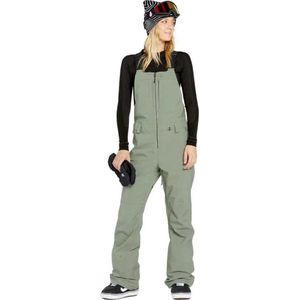 Volcom - Swift Bib - Snow Overall - Groen - Slim Fit - Waterdicht 15.000 mm
