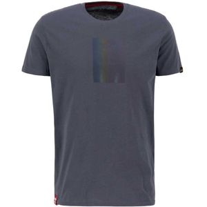 Alpha Industries Rainbow Reflective Label T-shirt Met Korte Mouwen