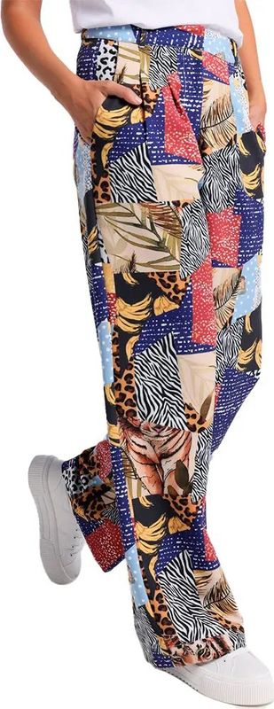Lois - 207562249 - Losse Plooi Broek - Veelkleurig - Casual - Polyester