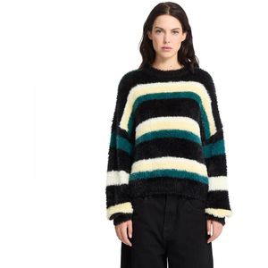 Volcom - Hairy Up - Gebreide Trui - Dames - Losse en Boxy Cropped Pasvorm