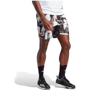 Adidas Club Graphic 7´´ Shorts Wit,Zwart XL Man