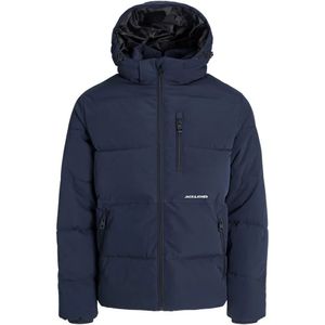 Jack & Jones - JJEOWEN - Gewatteerde Jas - Blauw / Wit