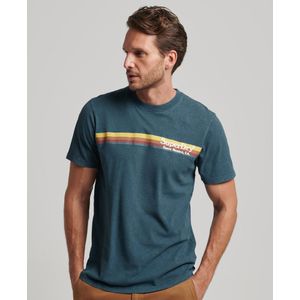 Superdry Vintage Venue T-shirt Blauw XL Man
