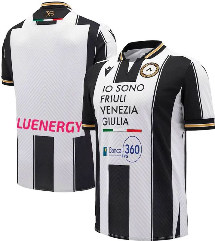Udinese - Thuisjersey 2024/25 - Zwart-Wit - Voetbaltenue