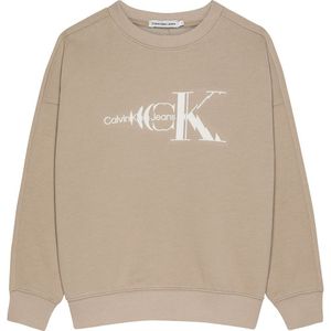 Calvin Klein Jeans Natural Dye Monogram Sweatshirt Beige 12 Years Jongen