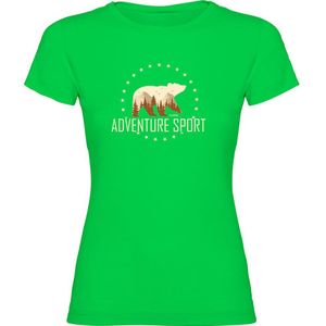 Kruskis Adventure Sport Short Sleeve T-shirt Groen XL Vrouw