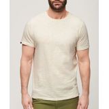 Superdry Slub T-shirt Met Korte Mouwen Beige Man