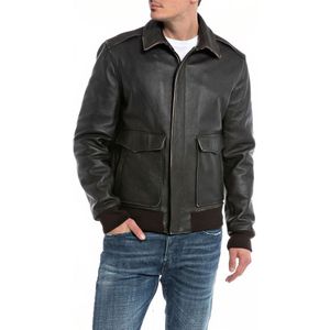 Replay M8367 .000.84846 Leather Jacket Bruin M Man