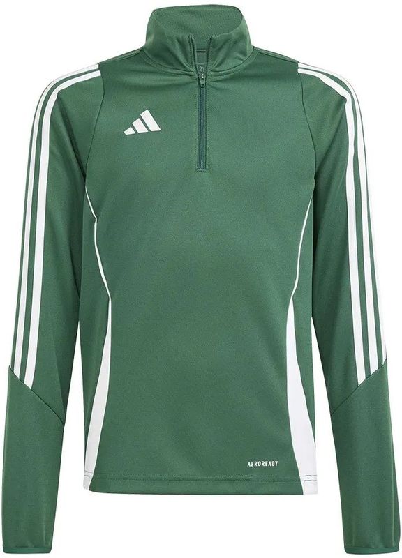 Adidas - Tiro24 - Sweatshirt - Met Halve Rits - Junioren
