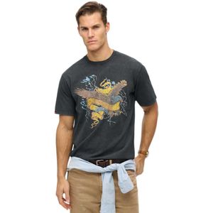 Superdry Biker Rock Graphic Loose T-shirt Met Korte Mouwen