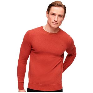 Superdry Essential Slim Fit Crew Neck Sweater Oranje L Man