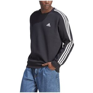 Adidas Essentials Fleece 3 Stripes Sweatshirt Zwart S / Regular Man