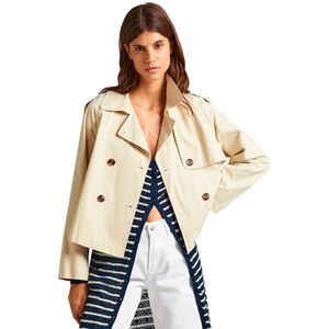 Pepe Jeans Sheila Trench Coat Beige S Vrouw