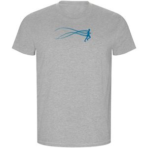 Kruskis Stella Run Eco Short Sleeve T-shirt Grijs 3XL Man