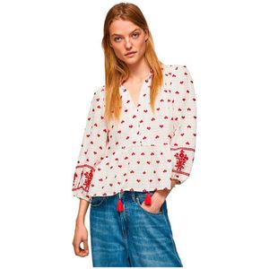 Pepe Jeans Bianca Long Sleeve Shirt Wit XL Vrouw