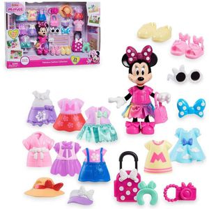 Disney Minnie Fashion Set + Doll Figure Roze