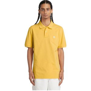 Timberland Millers River Pique Short Sleeve Polo Geel XL Man