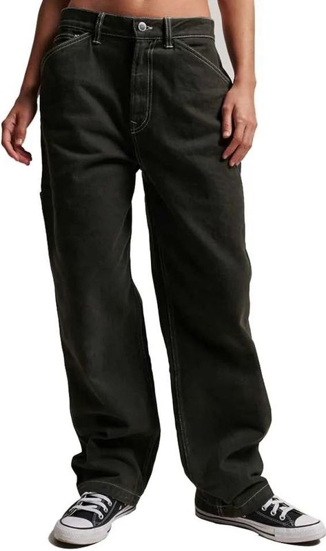 Superdry - Carpenter - Spijkerbroek - Wijd Zittend - Contrasterende Stiksels