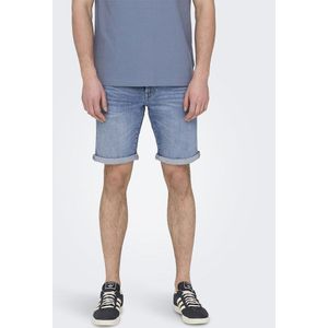 Only & Sons Ply Mbd 8772 Denim Shorts Blauw S Man