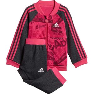 Adidas Baseball Jogger-track Suit Zwart,Roze 9-12 Months Jongen