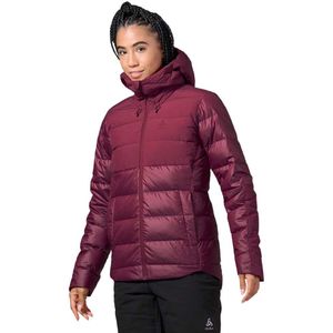 Jas Odlo Women Jacket Insulated Severin N-Thermic Hooded Raspberry Fudge