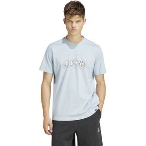Adidas Illust Lin Short Sleeve T-shirt Blauw M / Regular Man