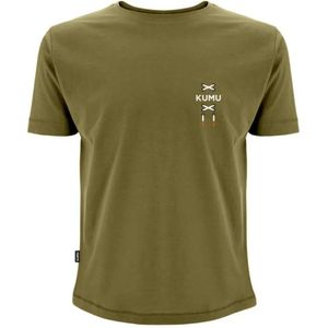 Kumu True Leather T-shirt Met Korte Mouwen