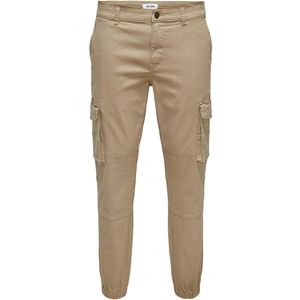 Only & Sons Carter Life Cuff 0013 Cargo Pants Beige 34 / 32 Man