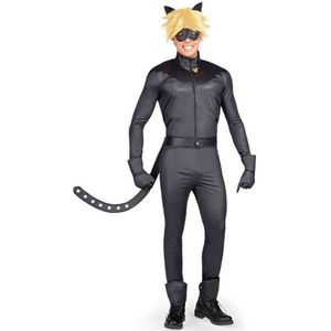 Viving Costumes Cat Man Custom Grijs XS