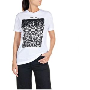 Replay r 000 22536p 001 T-shirt Wit XS Vrouw
