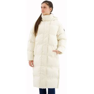 Superdry Longline Puffer Jacket Wit M Vrouw