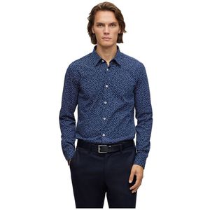 Boss Roan Kent C1 233 10253173 Long Sleeve Shirt Blauw XL Man
