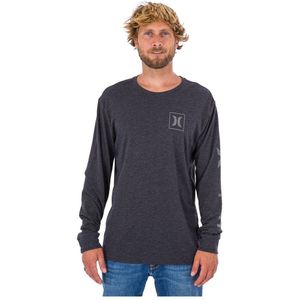 Hurley Evd One&solid Icon Long Sleeve T-shirt Grijs S Man